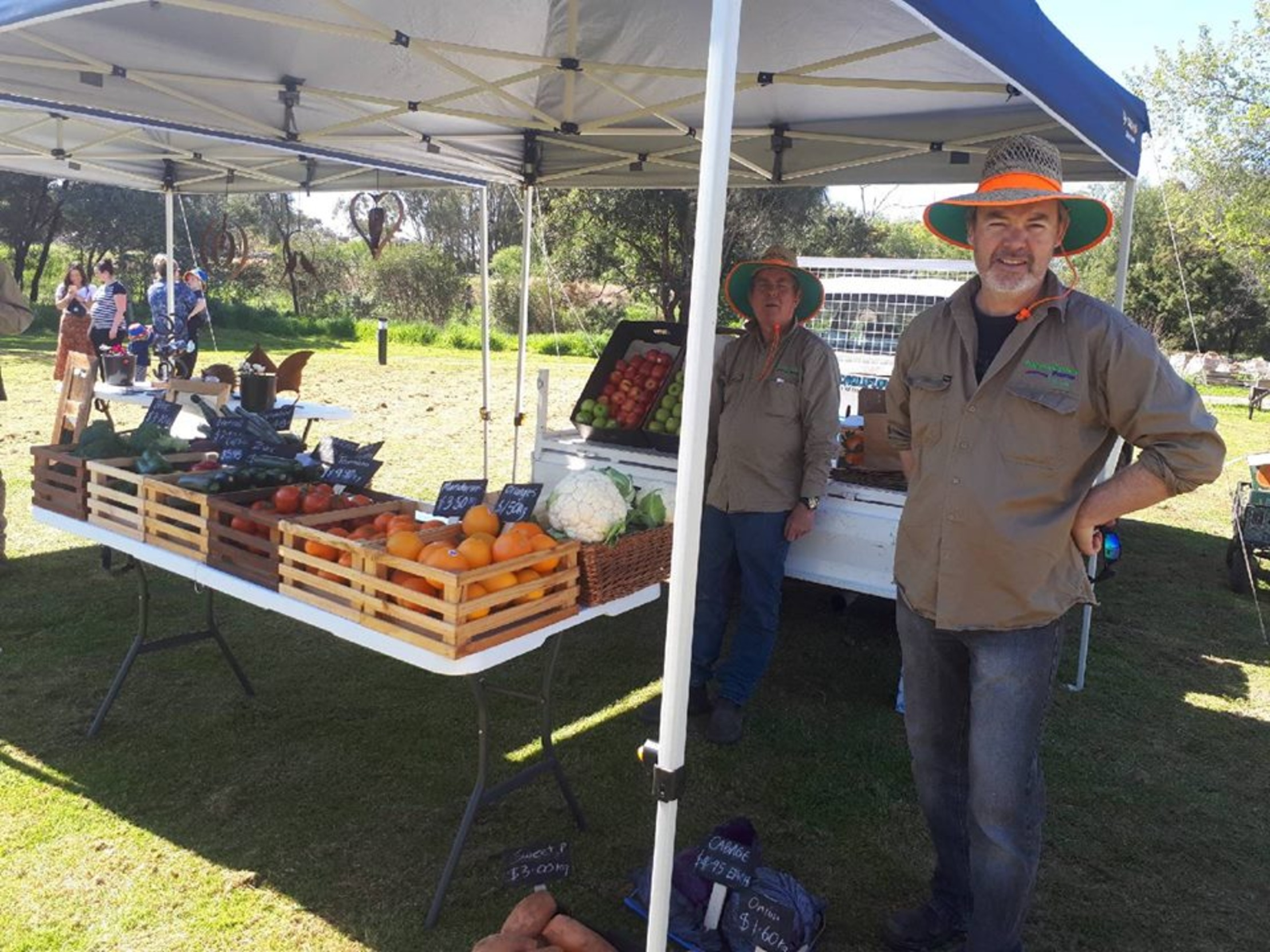 Stallholders at Peppergreen Farm Community Market